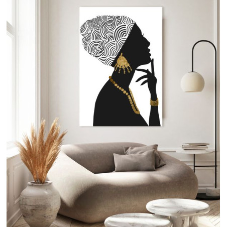 "Beleza afro - étnico" Quadro canvas 1,20x80