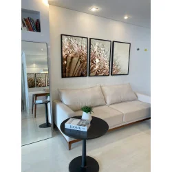 "Trio dente de leão com orvalho" Conjunto de quadros decorativos