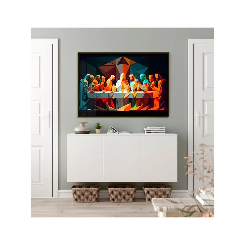 "Santa Ceia abstrato" Quadro de decoração