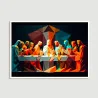 "Santa Ceia abstrato" Quadro de decoração