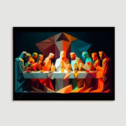 "Santa Ceia abstrato" Quadro de decoração