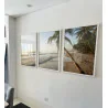 "Trio Mar praia tropical" Conjunto de quadros decorativos