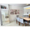 "Trio árvore cerejeira branca" Conjunto de quadros decorativos