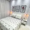 "Não é sorte, é Deus - floral" Conjunto de quadros decorativos