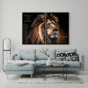 "Dupla Nunca foi sorte, sempre foi Deus" Conjunto de quadros decorativos
