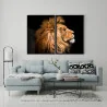 "Dupla Leão" Conjunto de quadros decorativos