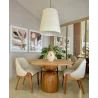 "Dupla folhas tropical minimalista" Conjunto de quadros decorativos