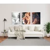 "Leão de Judá e Jesus" Conjunto de quadros decorativos