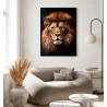 "Leão com coroa de espinhos" Quadro de decoração