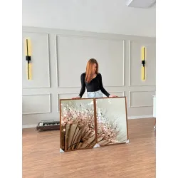 "Dente de leão dupla" Conjunto de quadros decorativos