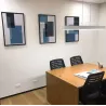 "Trio abstrato azul petróleo" Conjunto de quadros decorativos