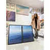"Mar Calmo azul" Conjunto de quadros decorativos