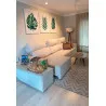 "Trio folhas verdes" Conjunto de quadros decorativos