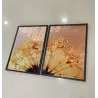 "Dente de leão tons terra" Conjunto de quadros decorativos