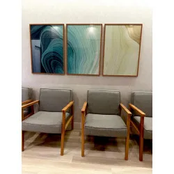 "Trio degradê" Conjunto de quadros decorativos
