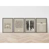 "Milagres de Jesus - 4 peças" Conjunto de quadros decorativos