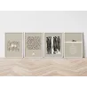 "Milagres de Jesus - 4 peças" Conjunto de quadros decorativos