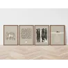 "Milagres de Jesus - 4 peças" Conjunto de quadros decorativos
