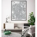 "Mapa Los Angeles" Quadro de decoração