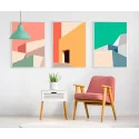 "Nordic colors" Conjunto de quadros decorativos