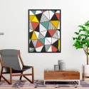 "Geométrico colorido" Quadro de decoração