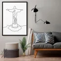 "Cristo Redentor" Quadro de decoração