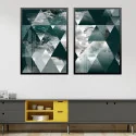"Mar em mosaico" Conjunto de quadros decorativos