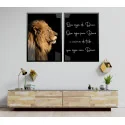 "Que seja com Deus" Conjunto de quadros decorativos