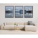 "Montanhas Nevadas" Conjunto de quadros decorativos