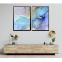 "Tons de roxo" Conjunto de quadros decorativos