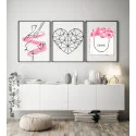 "Conjunto bailarina" Conjunto de quadros decorativos