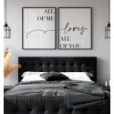 "Tudo em mim" Conjunto de quadros decorativos