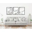 "Linhas suaves" Conjunto de quadros decorativos