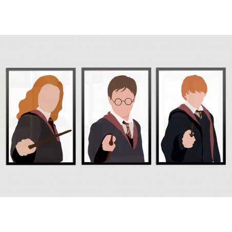 "Harry Potter" Conjunto de quadros decorativos
