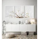 "Trio dente de leão" Conjunto de quadros decorativos