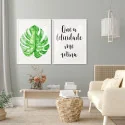 "Dupla Felicidade" Conjunto de quadros decorativos