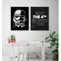 "May The Force" Conjunto de quadros decorativos