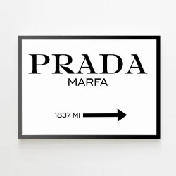 "Prada" Quadro de decoração