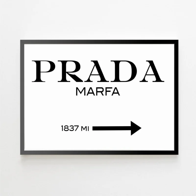 "Prada" Quadro de decoração