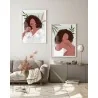 "Mulheres negras II" Conjunto de quadros decorativos
