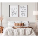 "Juntos" Conjunto de quadros decorativos