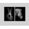 "Dupla Zebras" Conjunto de quadros decorativos