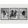 "Trio de Cavalos" Conjunto de quadros decorativos