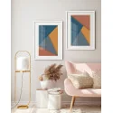 "Dupla Abstrata" Conjunto de quadros decorativos