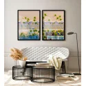 "Dupla Praia" Conjunto de quadros decorativos