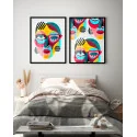 "Ilustração moderna abstrata" Conjunto de quadros decorativos