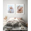 "Dupla Capim dos Pampas" Conjunto de quadros decorativos