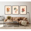"Trio Arte contemporânea" Conjunto de quadros decorativos