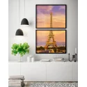 "Torre Eiffel" Conjunto de quadros decorativos