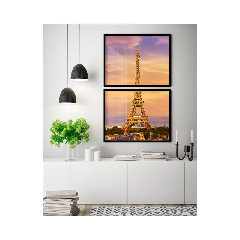 "Torre Eiffel" Conjunto de quadros decorativos